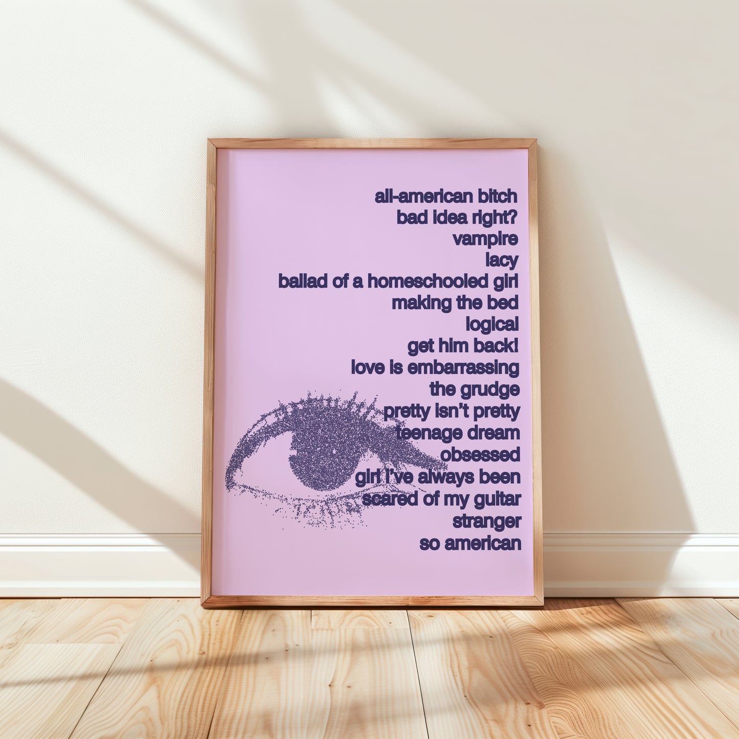 Retro Guts (Spilled) Track Listing Poster