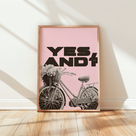 Retro Yes And Poster